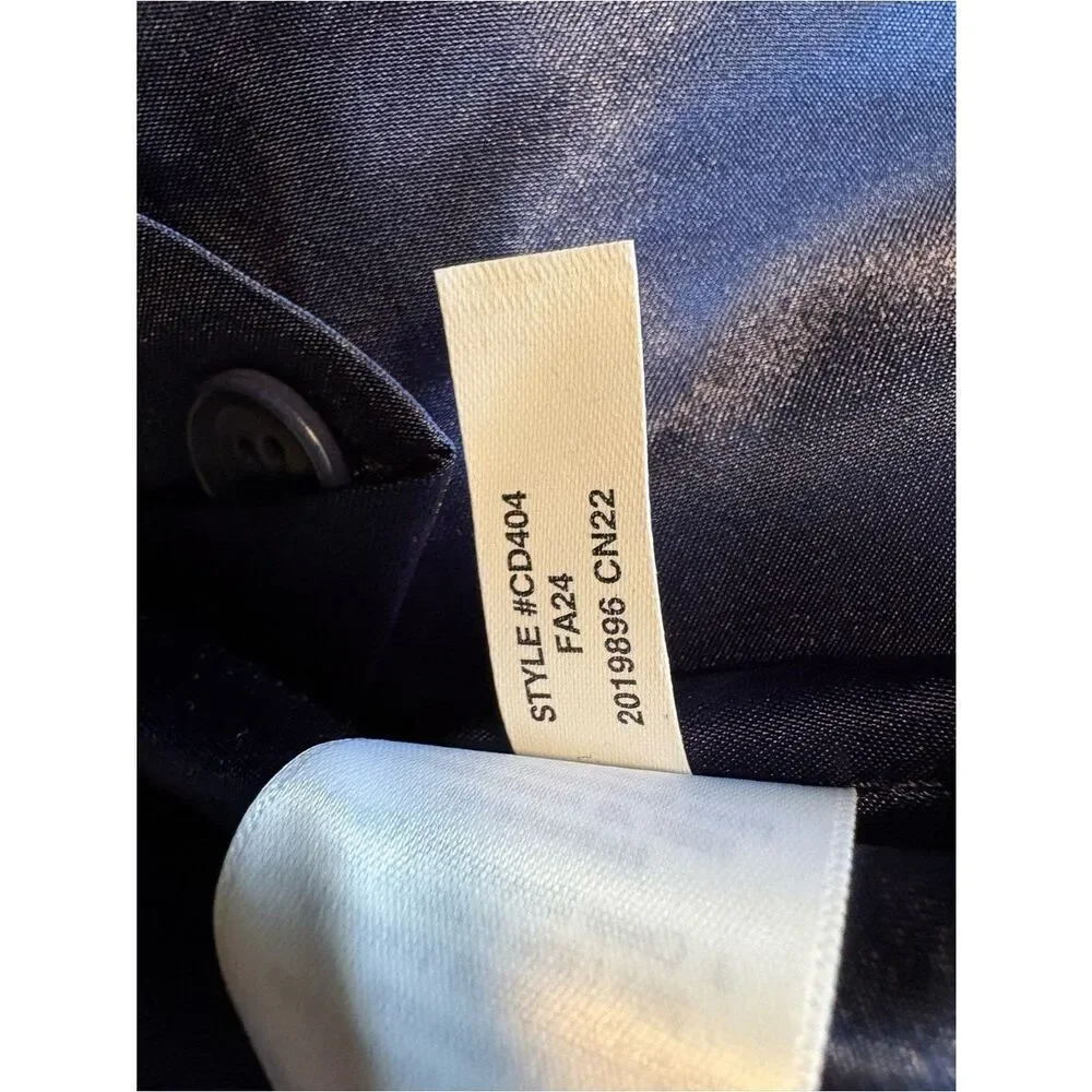J.Crew Collection Black Cropped Moto Jacket In Faux Patent Leather Sz Large NWT